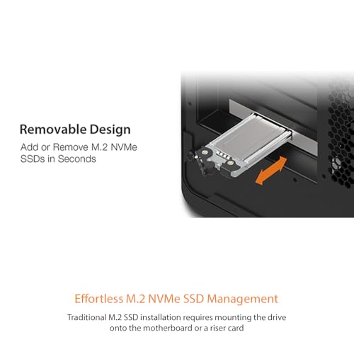 Caja externa para SSD M.2 NVMe PCIe 5.0 x4 remobible miniatura 5