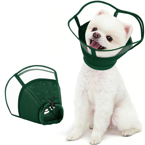 Image of Kuoser Dog Cone Collar After Surgery, Soft Cone for Dogs to Stop Licking, S | Breathable Dog Recovery Collar Comfortable Elizabethan Collars, Adjustable Protective Pet Cones for Small Medium Large Dogs