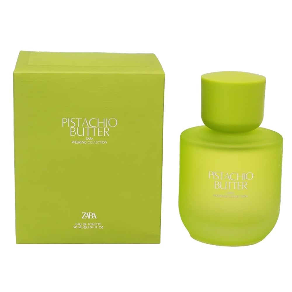 Zara Pistachio Butter Women Perfume Warm Gourmand Scent with Creamy Pistachio Sweet Vanilla & Velvety Violet Eau de Toilette EDT 90ml (3.04 fl. oz.)