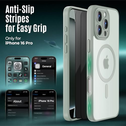 Image of Symcele Designed for iPhone 16 Pro Case, Calke Green