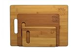 Hello Earth 3 Piece Bamboo Cutting Board Set