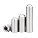 SS304 Stainless Steel Round Head Parallel Pins Internal Thread Dowel Pins 4mm 5mm 6mm 8mm for Industrial Machinery Furniture Alignment Fastening Hardware (20,Φ5 x 35mm - M3)