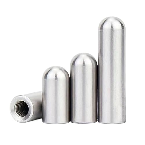 SS304 Stainless Steel Round Head Parallel Pins Internal Thread Dowel Pins 4mm 5mm 6mm 8mm for Industrial Machinery Furniture Alignment Fastening Hardware (20,Φ5 x 35mm - M3)