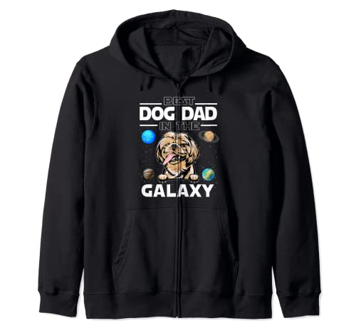 Best Dog Dad In The Galaxy Shih Tzu Puppy Dogs Lovers Kapuzenjacke