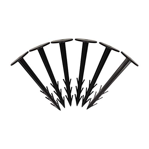 GARDENIX Erdhaken Garten 12cm, 200 Stück Erdanker Unkrautvlies, UV-beständige Kunststoff Erdnägel Unkrautvlies, Rostfreie Bodenanker für Gartenvlies, Zuverlässige Unkrautvlies Befestigung