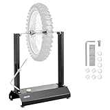 VEVOR Equilibratrice per Ruote di Moto e Biciclette, Equilibratore per Cerchi e Ruote per Moto con Coni di Centraggio Regolabili e Puntatore di Centratura, Diametro Ruota 813 mm capacità 40 kg