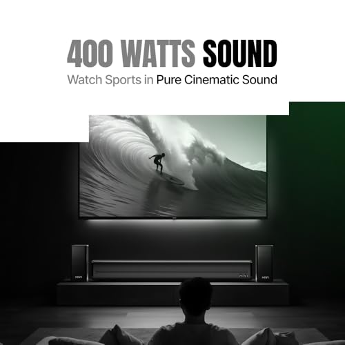 Image of Mivi Fort Hip-Hop 4000 400 Watts Cinematic Home Theatre [Launch], 5.1 Channel, Multiple EQ & Input Modes, BT v5.3, Remote Accessibility, Made in India Sound bar