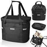 Anhow Panier Velo Avant, Panier Velo Chien Amovible Panier Polyvalent de Poignée de Bicycl...