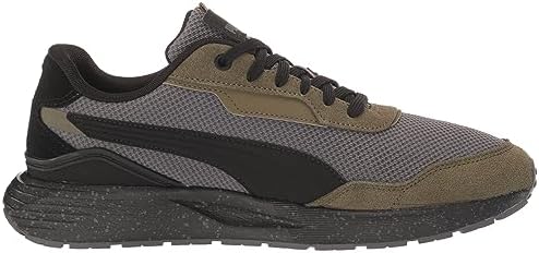 PUMA Men's RUNTAMED PLUS SUEDE Sneaker, Cool Dark Gray-PUMA Black-PUMA Olive, 10.5 | Image 5