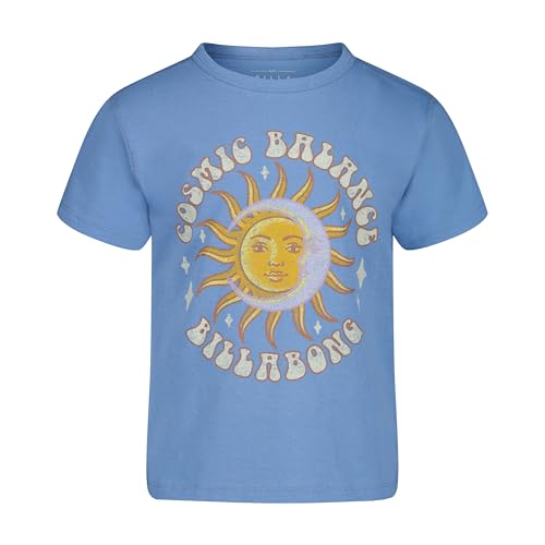 Image of Billabong Girls' Premium Short Sleeve Logo Graphic Tee, Crew Neck T-Shirt, Soft & Comfortable