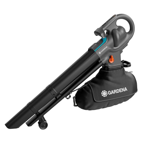 Gardena Aspirateur souffleur broyeur 3-en-1 PowerJet Collect 18V P4A - sans chargeur ni batterie: Flux d’air puissant , Changement de mode rapide , Vitesse...