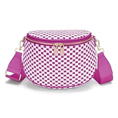 Woven Rose White Checkered