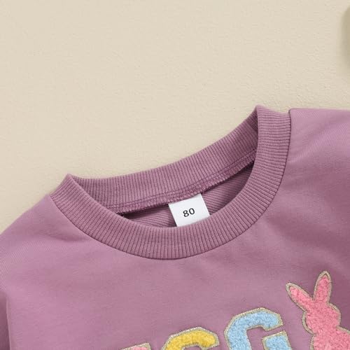 Toddler Boys Girls Easter Outfit Baby Kids Egg Star Crewneck Sweatshirt Oversize Pullover Bunny Shirt Holiday Clothes2