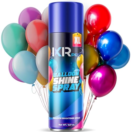 ixirpro Balloon Shine Spray (16.9 oz) No Need Towel or Gloves Balloon Shine, Instant High Shine Gloss Brite Balloons for Party Decoration for Ultra Lasting, Shine Balloon Spray Upgraded Formula