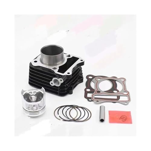 Kit cylindre moto GN125 robuste en alliage 57mm argent pour moteur thermique 157FMI - 3