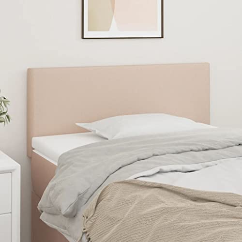 Gecheer Tête de lit moderne en similicuir couleur cappuccino 80 x 5 x 78/88 cm, têtes de lit modernes, meubles de chambre, lit tête, meuble tête de lit