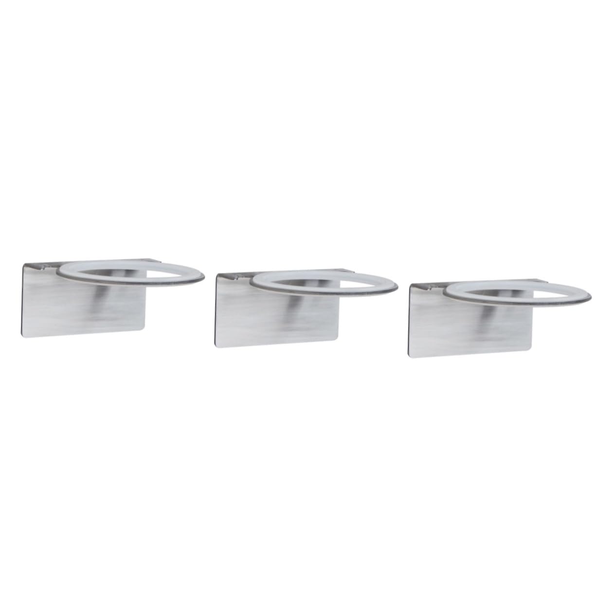 Soporte for secador de pelo, soporte for secador de pelo y alisador, 1 pieza 304 Soporte for secador de pelo Soporte de metal Almacenamiento Taza cilíndrica Estante for secador de pelo montado en la p