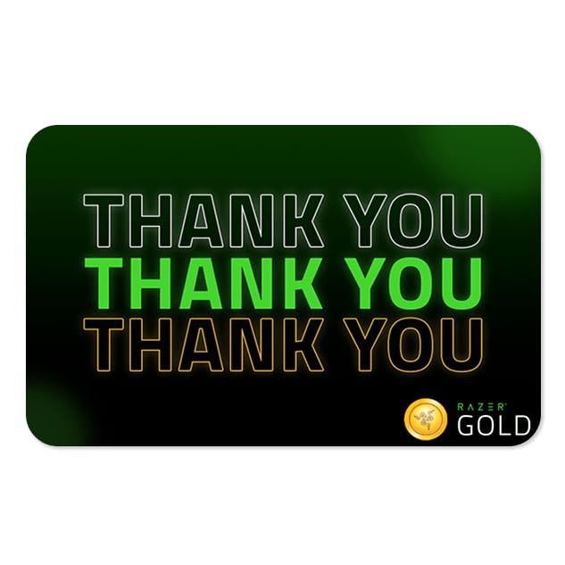 Razer Gold eGift Card (Thank You) Thumbnail