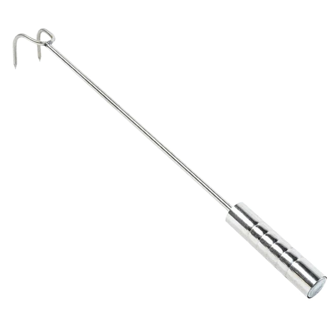 CANIGHT Grill Grate Hook Meat Food Turner for Smoker Butchering Tool Metal Turner Fork for Kitchen
