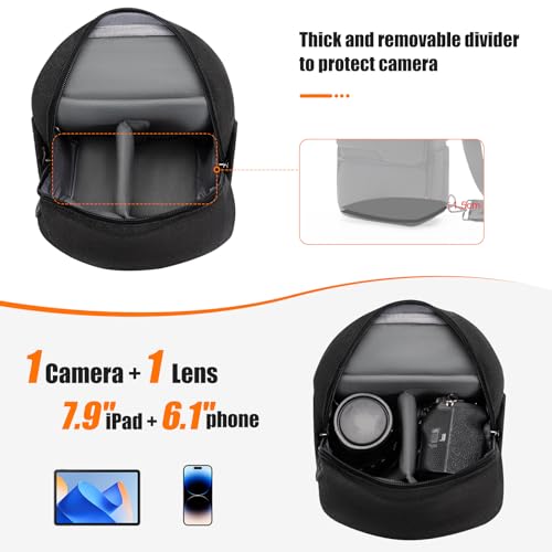 Bolso compacto y ligero tipo bandolera para cámara miniatura 4