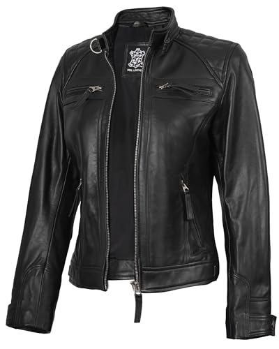 送料無料Decrum Women's Leather Jackets - Winter Jacket Women | [1309383] Jean, M並行輸入