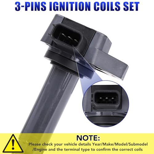 Lcwrgs 156533 4X Ignition Coil Pack And 4X Spark Plugs Compatible thumb #4