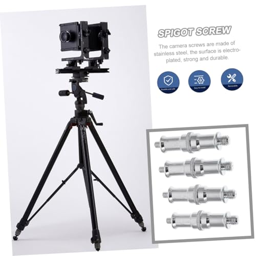 Image of 1 /4 to 3 /8 Screw Adapter 4Pcs Stainless Steel Standard Camera Mount