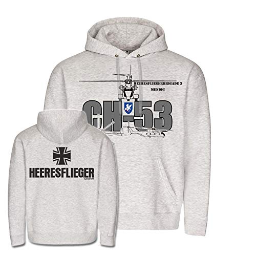 Ch 53 t-shirt imprimé brigade 3 montagnes gris XL avec col rond