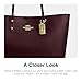 Coach Pebbled Leather Town Tote, IM/Merlot