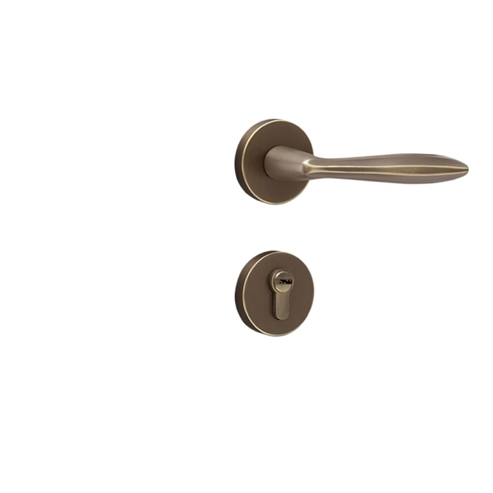 Aepqbgqj One Color Pure Copper Door Lock Silent Thickened Bedroom Solid Interior
