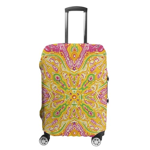 Luggage Cover Dustproof Anti-scratch Suitcase Cover Elastic Travel Suitcase Protector Peach As Main Color Washable Baggage Case Luggage Sleeves Fits 18-32 Inch Luggage
