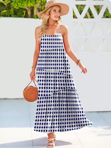 Image of ANRABESS Women Summer Casual Loose Sleeveless Sundress Spaghetti Strap Flowy Boho Linen Beach Vacation Maxi Long Dress