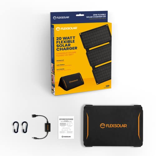 20W Portable Solar Panel Chargers Qc3.0 18W Usb-A Dc 19V Output Foldable Small Power Emergency Etfe Panels Ip67 Waterproof Camping Backpacking Hiking For Cell Phone Power Banks Flashlight Fans #TOP7