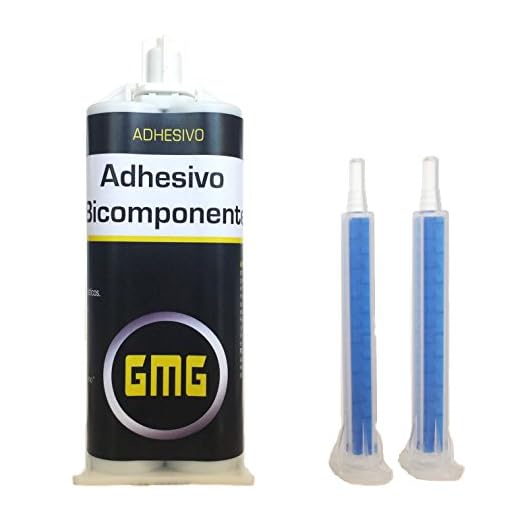 GMG Adhesivo BICOMPONENTE (1 Minuto) 50ml. (+ 2 Boquillas Mezcladoras)