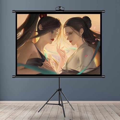 Pantalla de proyector portátil 60" con trípode ajustable miniatura 5