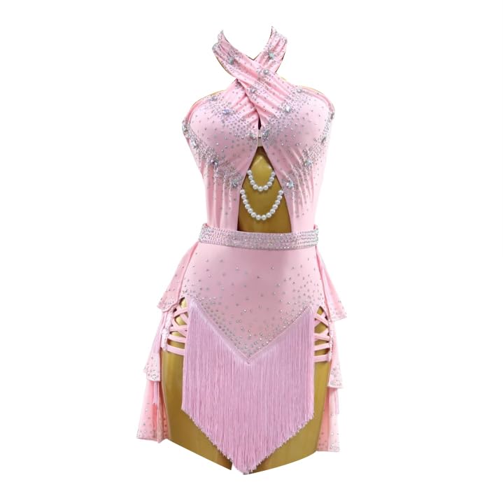 Tassel Latin Dance Competition Dresses Tango Cha Cha Performance Skirt Women's Dancing Clothes for Rumba Salsa