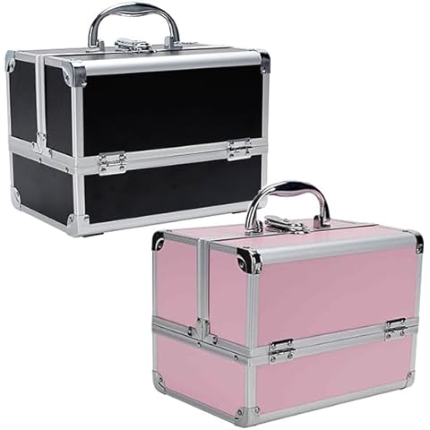 AVC Designs Makeup Vanity Travel Organiser with Mirror Cover