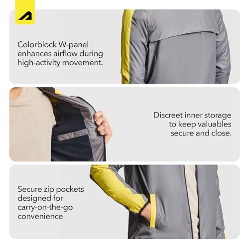 Image of Boldfit Men's Polyester Standard Length Windcheater Jacket, Lightweight & Wind-Resistant with Reflective Bike Jacket, Relaxed Fit-Stylish Windbreaker for Outdoor & Biking