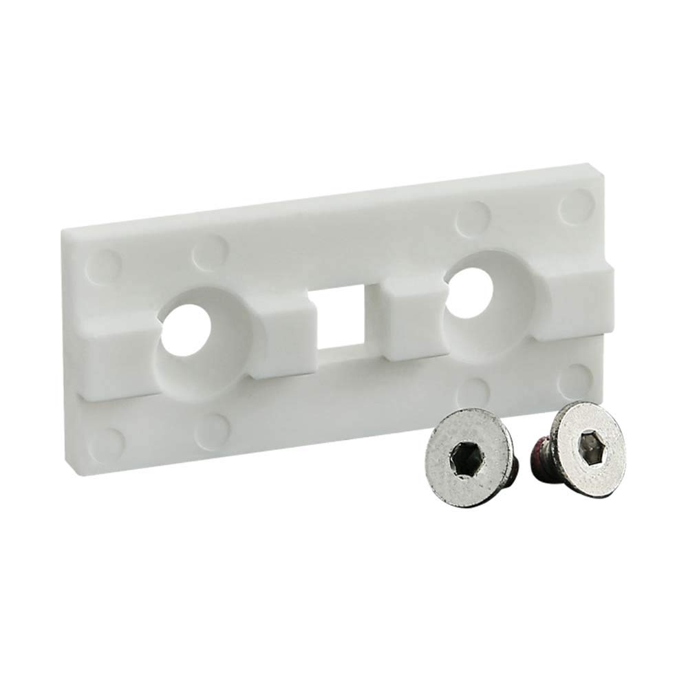 6705, 10 Series, White Single Keyed Unibearing Linear Bearing Pad (3 Pack)