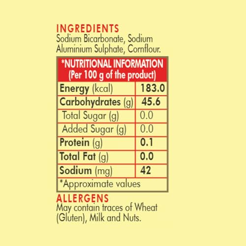 Image of Weikfield Baking Powder | 100% Double Action Baking Powder | Perfect for Fluppy Cakes, Cookies, Muffins & Breads | Perfect for Baking | In Reusable Poly Jar | 100g