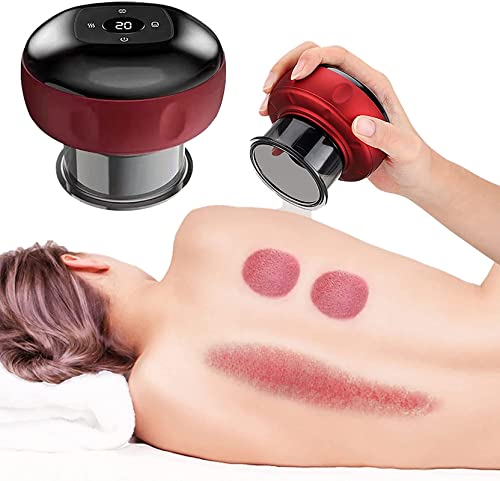 ACi Massage House Electric Smart Cupping Device,Electric Vacuum Red Light Cupping Cups Therapy Massage Kit, Helps To Reduce Muscle Pain, Swelling and Inflammation
