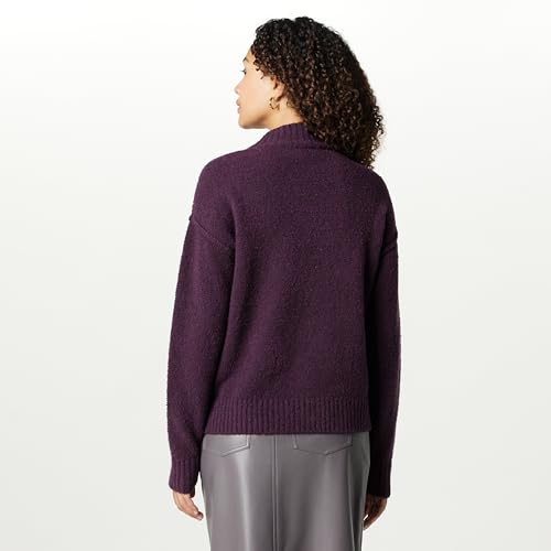 The Drop Women's Carolina Shoulder Mock Neck Pullover with Exposed Seams2