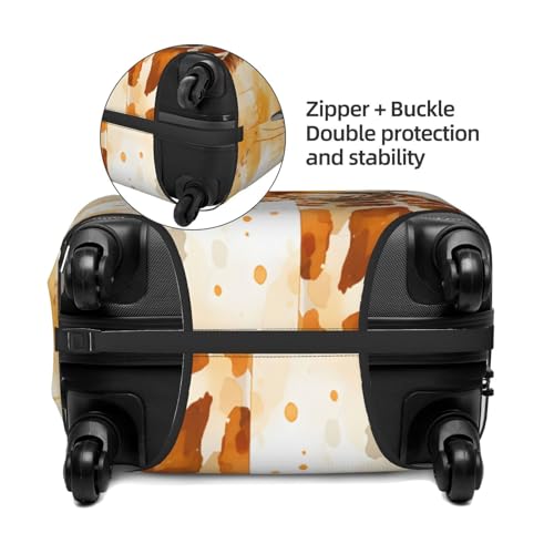 Giraffe Travel Luggage Cover Elastic Suitcase Covers Washable Anti Scratch Luggage Dust Covers Protector, Fits 18-21 inch Luggage, S3