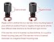 Lhbwhiz 2 Stück spiegeladapter Set,M8 auf M10 Linksgewinde/Rechtsgewinde,Universal Motorrad Motorroller Spiegel Adapter,für Moped(Schwarz)