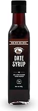 Brawny Bear Date Syrup, Healthy Sugar Substitute, 100% Natural Arabian Date Syrup with No Added Sugar and Preservatives, Vegan, Natural Sweetener for Toppings, Baking, Cooking, Low GI - 140gm