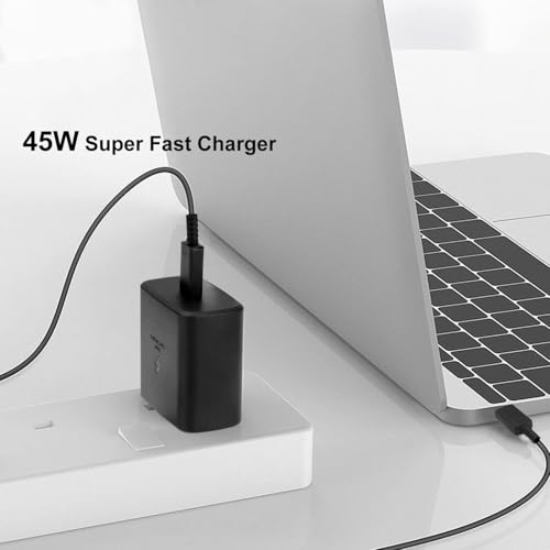 Image of Samsung Original 45W Super Fast Charger Adapter Compatible with Samsung Galaxy S24 /S23 /S22 /S21 /S20 (Ultra /Plus /Fe), Note 20 /20+ /10(All Series),Flip /S /A /F /M Series | Type C PD 3.0 Adapter,Black