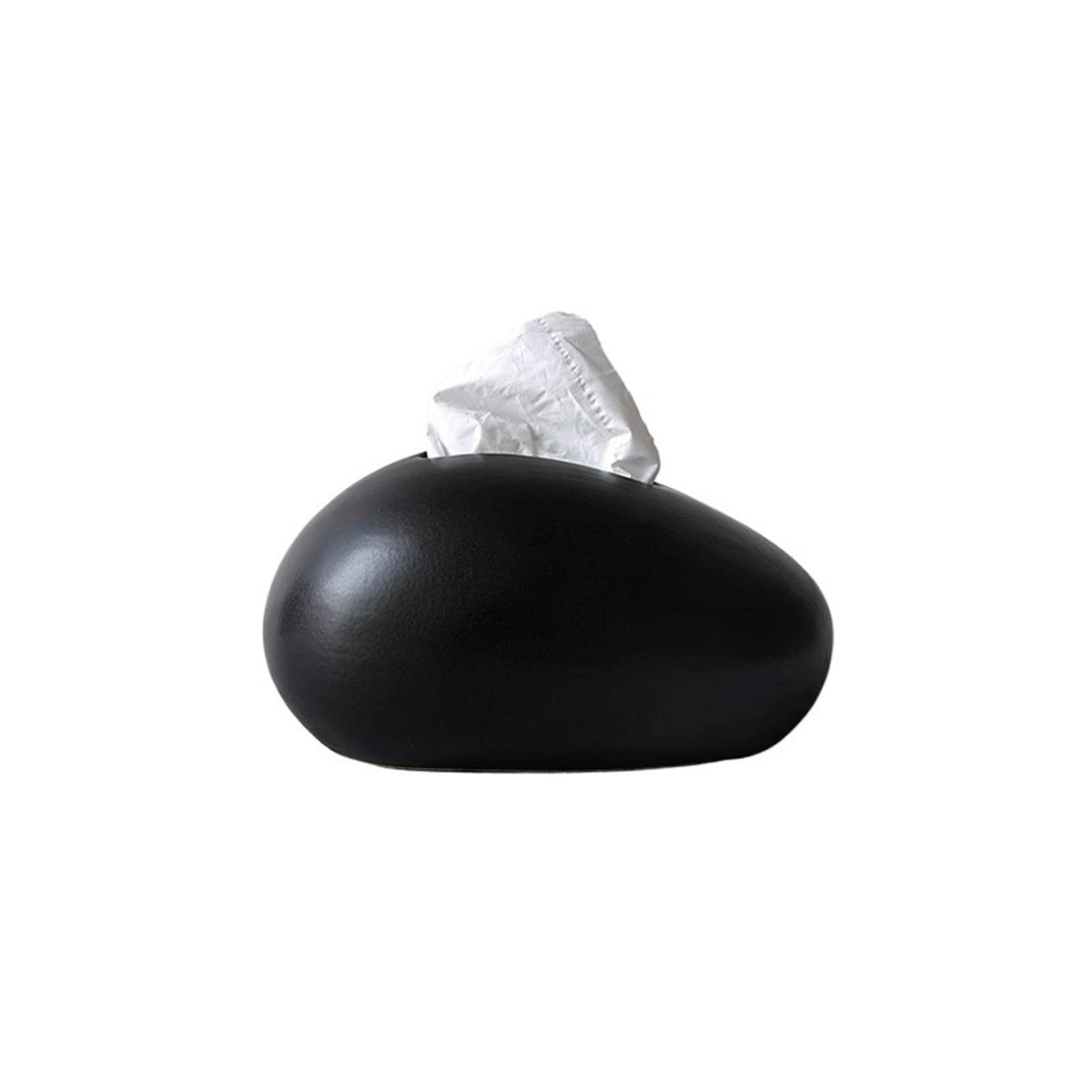 Tissue Case Luxury Ceramic Tissue Box Home Living Room Coffee Table Ornaments Creative Napkin Facial Dispenser Tissue Dispenser(Black)