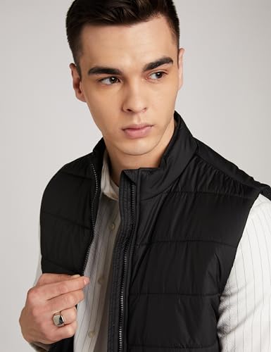 Image of Mia Fashion Men's Lightweight Quilted Sleeveless Bomber -Puffer- Zipper Stand Collar Jacket