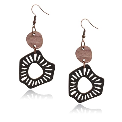 Irregular Wood Earrings