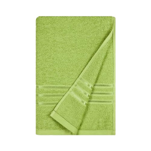 Image of MYTRIDENT Bath Towel for Men /Women | Comfort Living | Quick Drying | Travel Friendly | 1 Piece Large Size | 100% Cotton 400 GSM | 70 x 140 cm - Lime Green